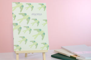 Birds Memo Lined Notebook