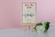 Load image into Gallery viewer, Deluxe Bow Wedding Save The Date Cards