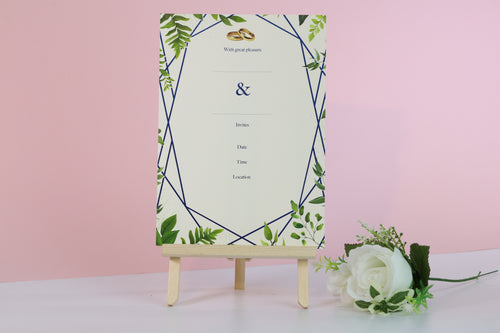 Leaf Themed Wedding Invitations
