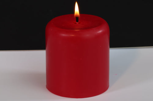 Cherry Scented Soy Wax Pillar Candle