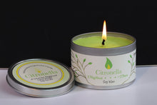Load image into Gallery viewer, Citronella Scented Soy Wax Tin Candle (Repel Insects)