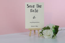 Load image into Gallery viewer, Deluxe Clean &amp; Simple Wedding Save The Date Cards