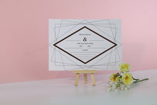 Load image into Gallery viewer, Deluxe Diamond Wedding Invitations