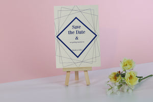 Deluxe Diamond Wedding Save The Date Cards