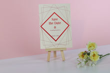 Load image into Gallery viewer, Deluxe Diamond Wedding Save The Date Cards