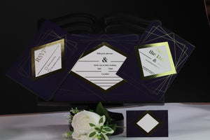 Deluxe Diamond Wedding Stationery Set
