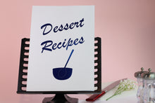 Load image into Gallery viewer, Dessert Recipe Notebook