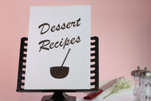 Load image into Gallery viewer, Dessert Recipe Notebook