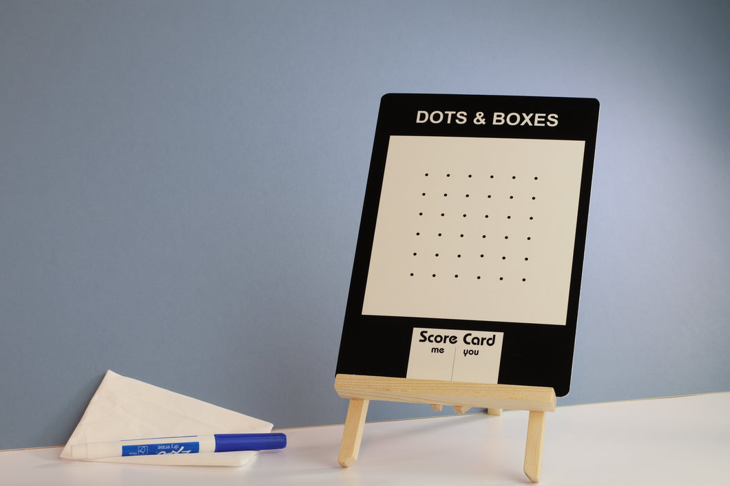 Dots & Boxes Dry Wipe Marker Board