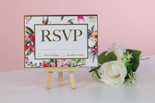 Load image into Gallery viewer, Deluxe Floral Wedding RSVP Cards
