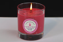 Load image into Gallery viewer, Garden Rose Scented Soy Wax Glass Container Candle