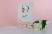Load image into Gallery viewer, Deluxe Gold Wedding RSVP Cards