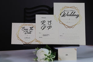 Deluxe Gold Wedding Stationery Set