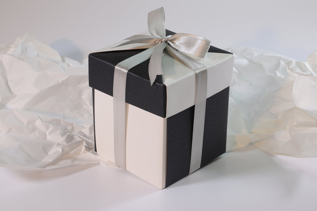 Ivory & Graphite Handmade Gift Box