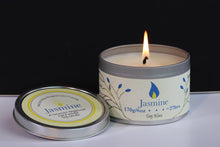 Load image into Gallery viewer, Jasmin Scented Soy Wax Tin Candle
