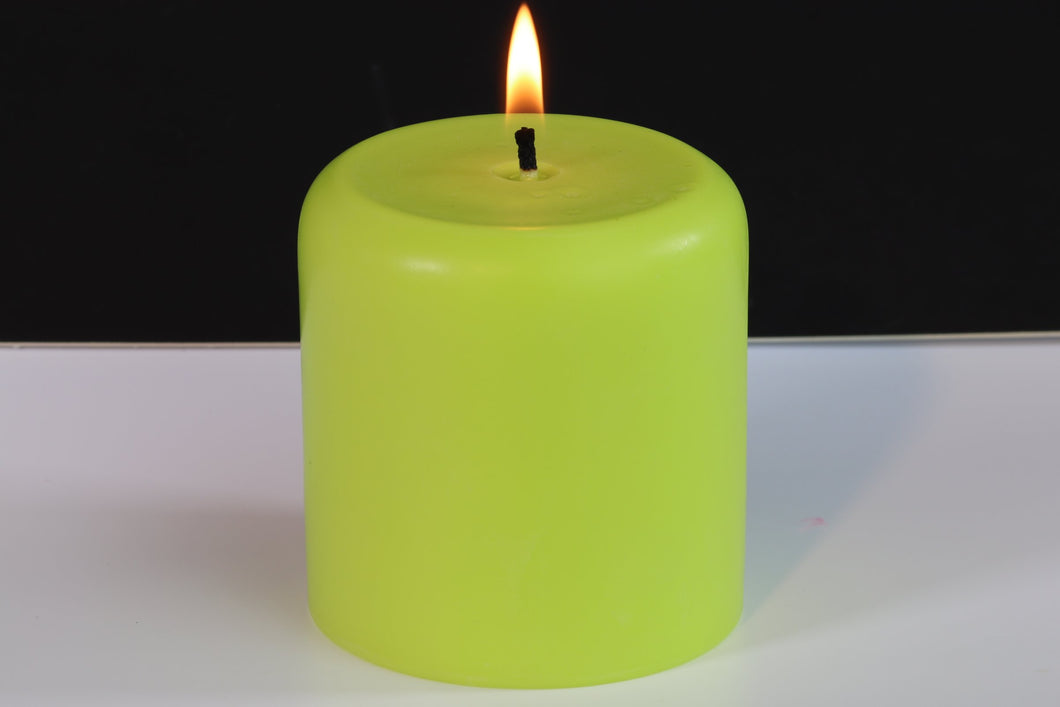 Jasmine Scented Soy Wax Pillar Candle