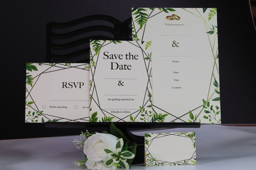Deluxe Leaf Themed Wedding Stationery Set