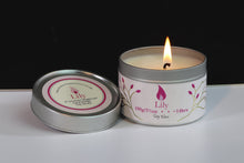 Load image into Gallery viewer, Lily Scented Soy Wax Tin Candle