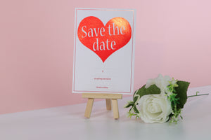 Deluxe Love Themed Wedding Save The Date Cards