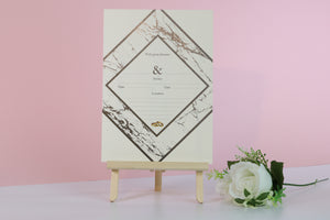 Deluxe Marble Themed Wedding Invitations