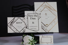 Load image into Gallery viewer, Deluxe Marble Themed Wedding Stationery Set