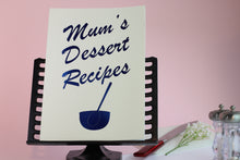 Load image into Gallery viewer, Mum&#39;s Dessert Recipe&#39;s Book