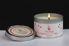 Load image into Gallery viewer, Orchid Scented Soy Wax Tin Candle