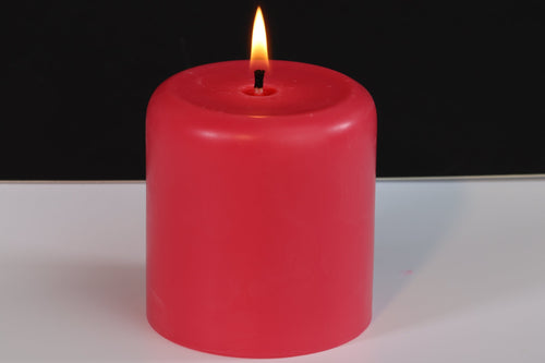 Orchid Scented Soy Wax Pillar Candle
