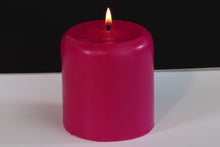 Load image into Gallery viewer, Raspberry Scented Soy Wax Pillar Candle