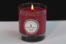 Load image into Gallery viewer, Rosewood Scented Soy Wax Glass Container Candle
