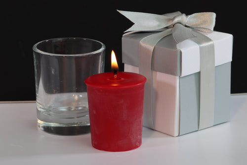Cherry Scented Soy Wax Votive Candle