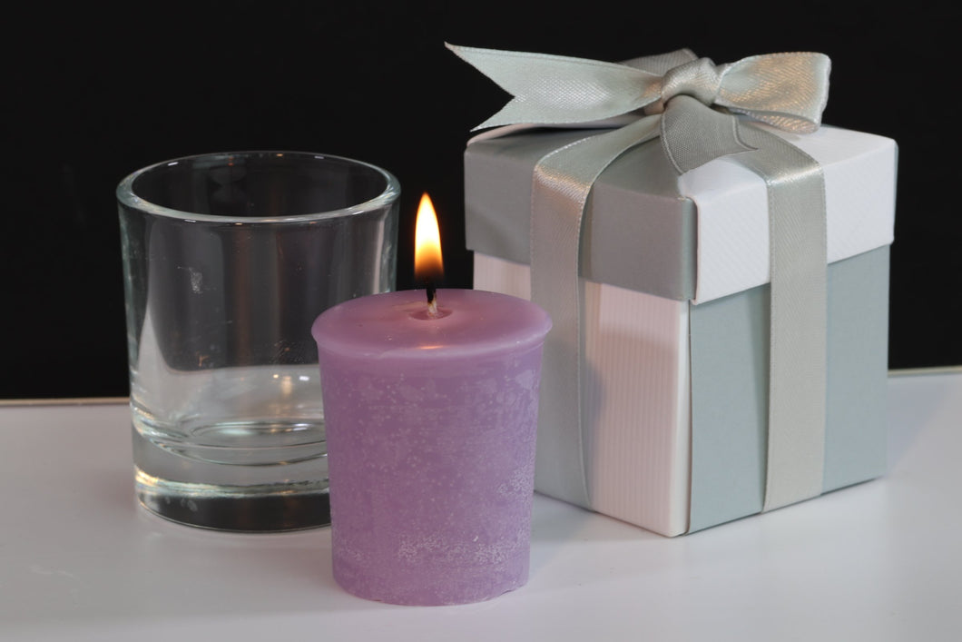 Lily Scented Soy Wax Votive Candle