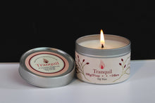 Load image into Gallery viewer, Tranquil Scented Soy Wax Tin Candle