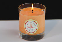 Load image into Gallery viewer, Tropical Scented Soy Wax Glass Container Candle
