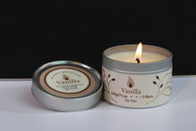 Load image into Gallery viewer, Vanilla Scented Soy Wax Tin Candle