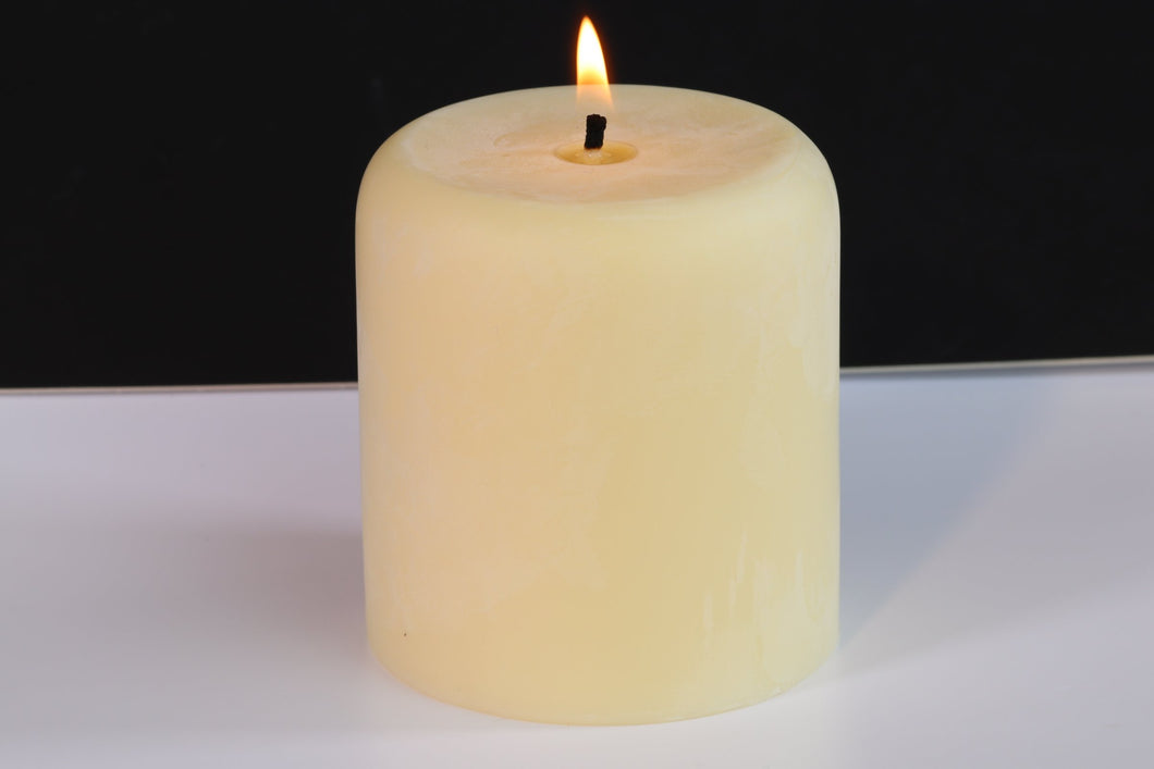Vanilla Scented Soy Wax Pillar Candle