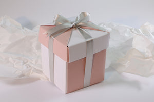 White & Pink Handmade Gift Box