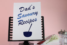 Load image into Gallery viewer, Dad&#39;s Savoury Recipe&#39;s Book
